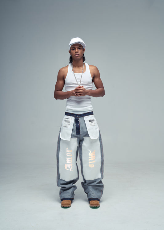 "Amor Mio" Reversible Jeans