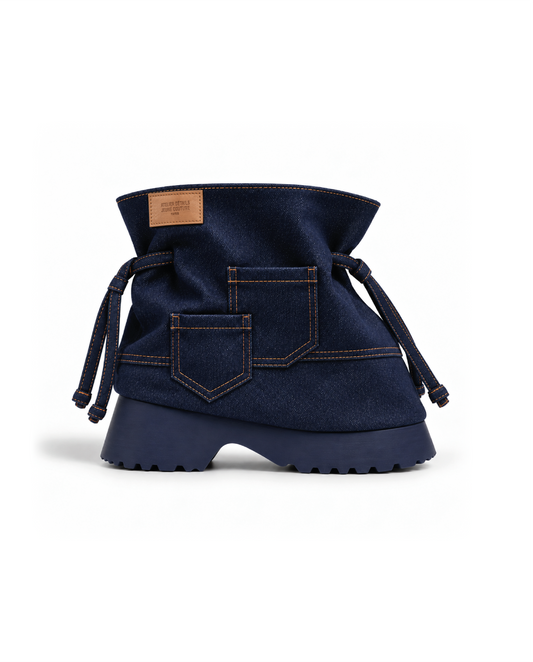 Denim Dustbag Boots X Jeune Couture
