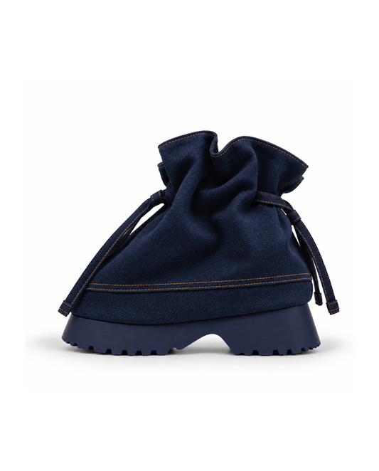 Denim Dustbag Boots X Jeune Couture
